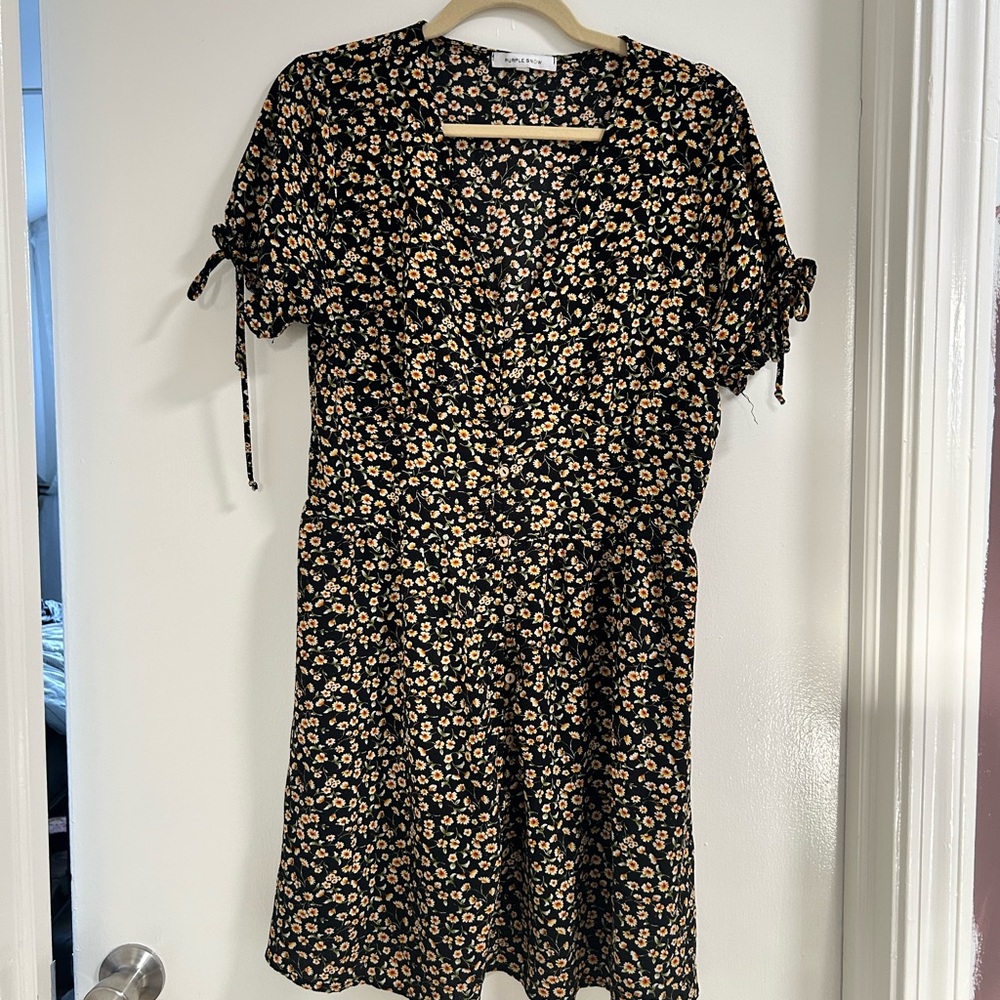 Purple Snow Boutique Floral Mini Dress